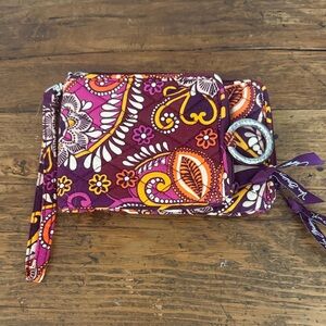 Vera Bradley Safari Sunset Double ID Wristlet